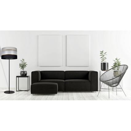 Candeeiro de chão CORAL 1xE27/60W/230V preto/cinzento