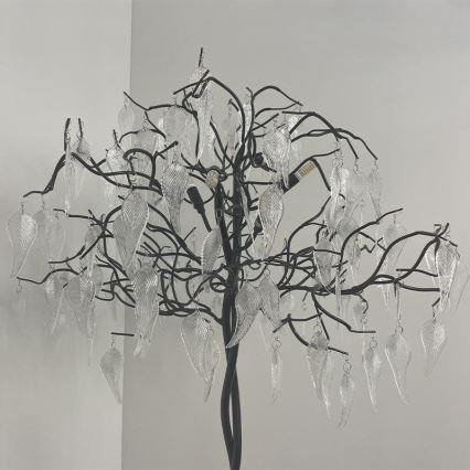 Candeeiro de chão de cristal 5xG9/40W/230V preto