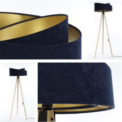 Candeeiro de chão GALAXY 1xE27/60W/230V azul/bege