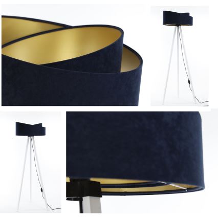 Candeeiro de chão GALAXY 1xE27/60W/230V azul/branco