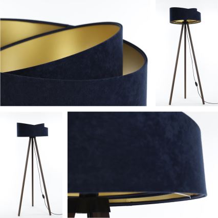 Candeeiro de chão GALAXY 1xE27/60W/230V azul/castanho