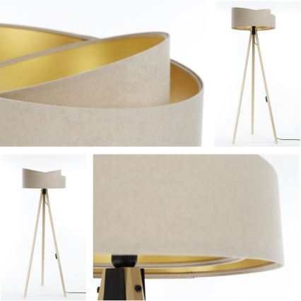 Candeeiro de chão GALAXY 1xE27/60W/230V bege