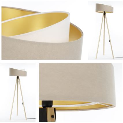 Candeeiro de chão GALAXY 1xE27/60W/230V bege