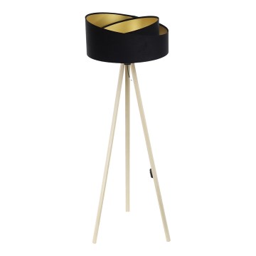 Candeeiro de chão GALAXY 1xE27/60W/230V preto/bege