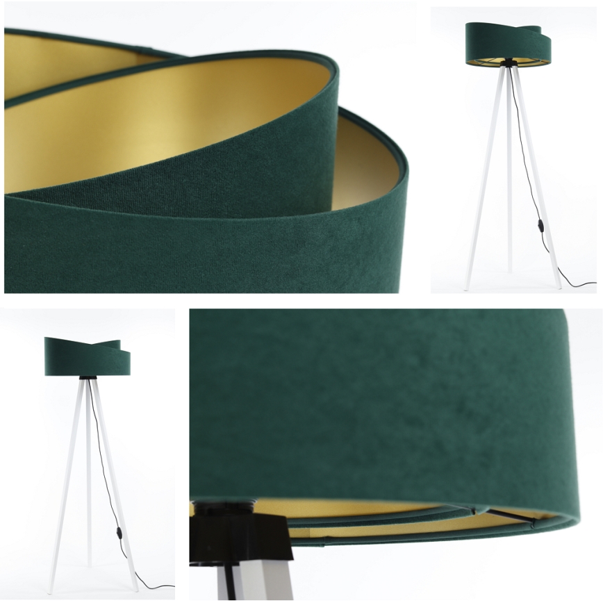 Candeeiro de chão GALAXY 1xE27/60W/230V verde/branco