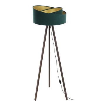 Candeeiro de chão GALAXY 1xE27/60W/230V verde/castanho