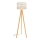 Candeeiro de chão HELEN 1xE27/15W/230V creme/dourada/carvalho