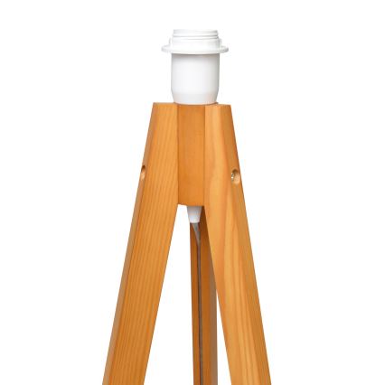 Candeeiro de chão HELEN 1xE27/15W/230V creme/dourada/carvalho