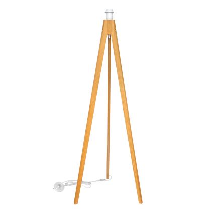 Candeeiro de chão HELEN 1xE27/15W/230V creme/dourada/carvalho