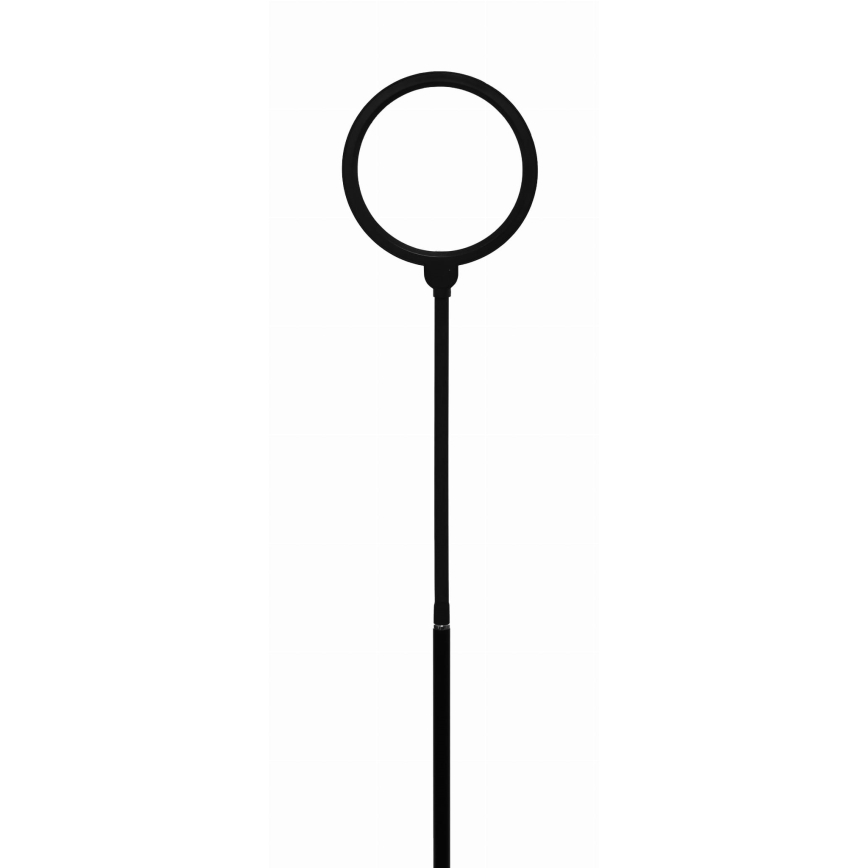 Candeeiro de chão LED com regulação 2em1 LED/10W/230V 3000-4500-6500K preto