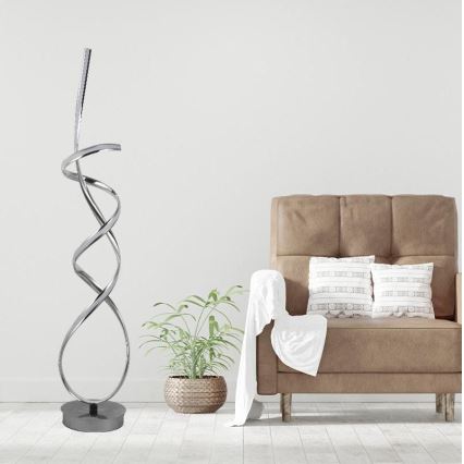 Candeeiro de chão LED com regulação LED/80W/230V 3000-6500K + comando