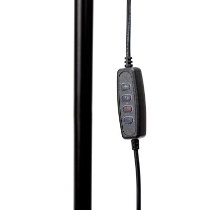 Candeeiro de chão LED com regulação SIGNUS LED/10W/230V 3000/4500/6500K preto