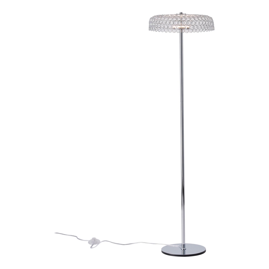 Candeeiro de chão LED LED/10W/230V 3000K cromado brilhante