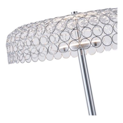 Candeeiro de chão LED LED/10W/230V 3000K cromado brilhante