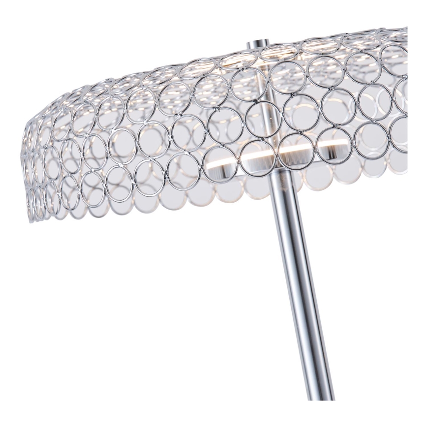 Candeeiro de chão LED LED/10W/230V 3000K cromado brilhante