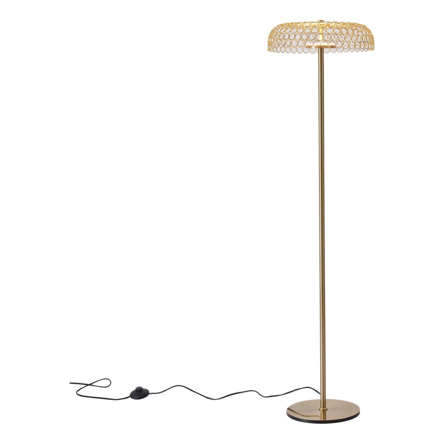 Candeeiro de chão LED LED/10W/230V 3000K dourado