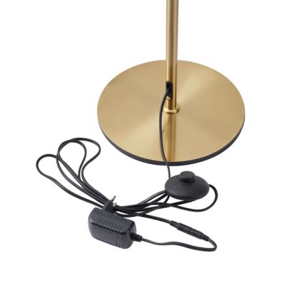 Candeeiro de chão LED LED/10W/230V 3000K dourado