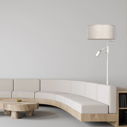 Candeeiro de chão LINO 1xE27/40W/230V + 1xGU10-MR11/7W