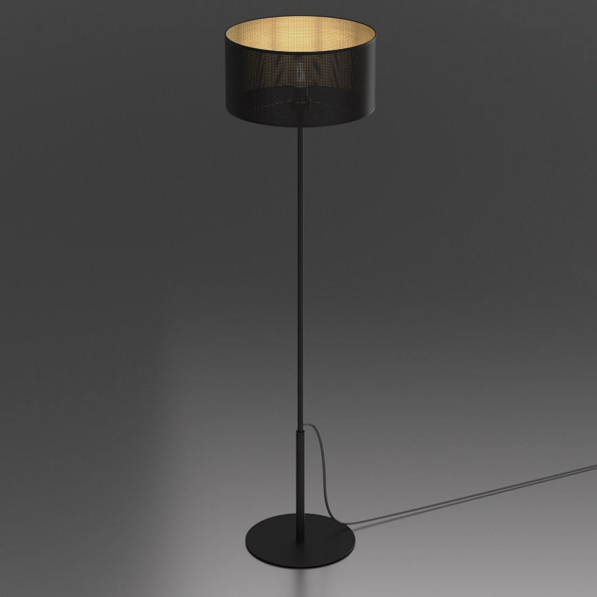 Candeeiro de chão LOFT SHADE 1xE27/60W/230V preto/dourado