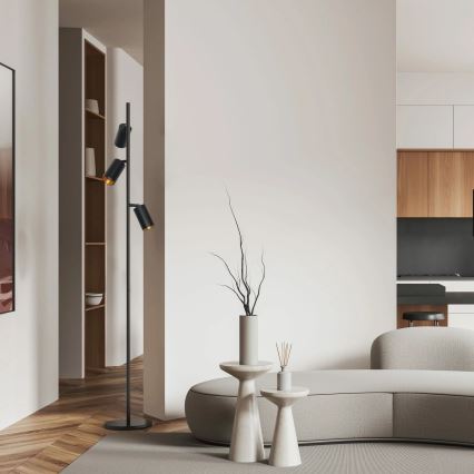 Candeeiro de chão MARIBEL 3xGU10/12W/230V preto