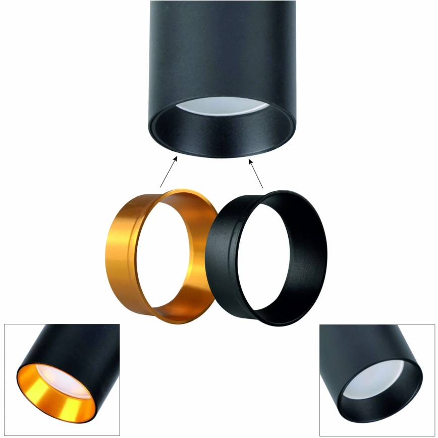 Candeeiro de chão MARIBEL 3xGU10/12W/230V preto