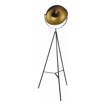 Candeeiro de chão MATYLDA 1xE27/20W/230V preto/dourado