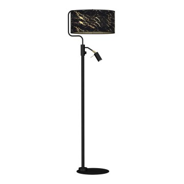 Candeeiro de chão SENSO 1xE27/40W/230V + 1xGU10/7W preto