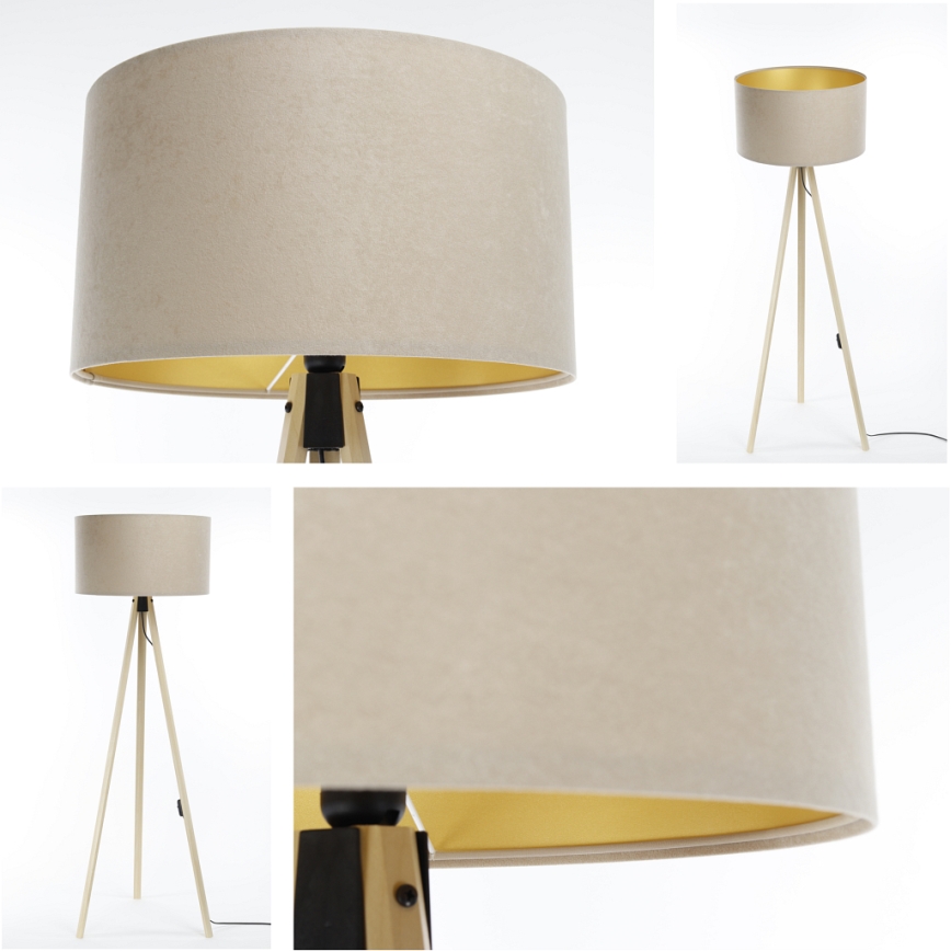 Candeeiro de chão STANDART 1xE27/60W/230V bege