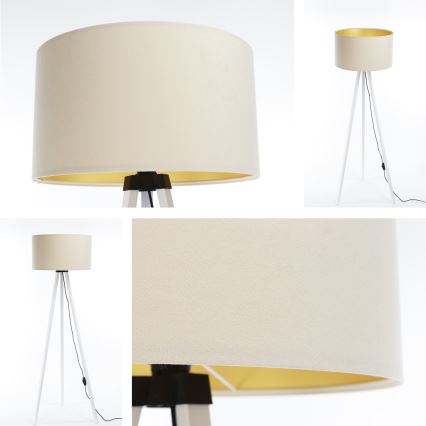 Candeeiro de chão STANDART 1xE27/60W/230V cremoso/branco