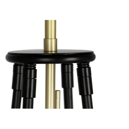 Candeeiro de chão TEGOLA 1xE27/60W/230V preto/dourado