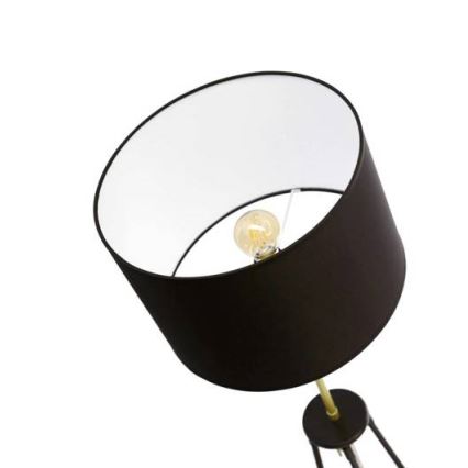Candeeiro de chão TEGOLA 1xE27/60W/230V preto/dourado