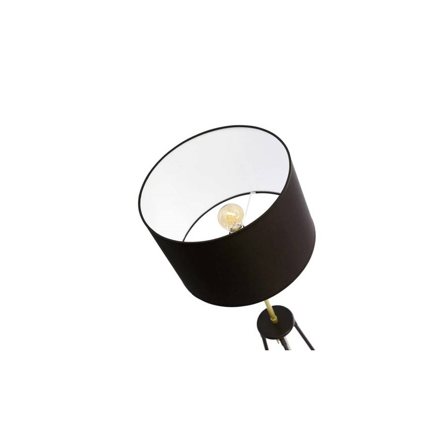 Candeeiro de chão TEGOLA 1xE27/60W/230V preto/dourado