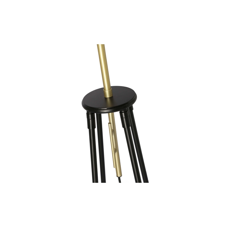 Candeeiro de chão TEGOLA 1xE27/60W/230V preto/dourado