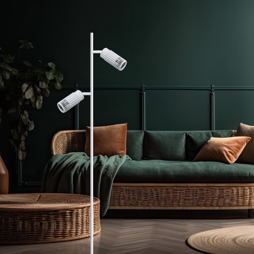 Candeeiro de chão VERTICAL 2xGU10/8W/230V branco