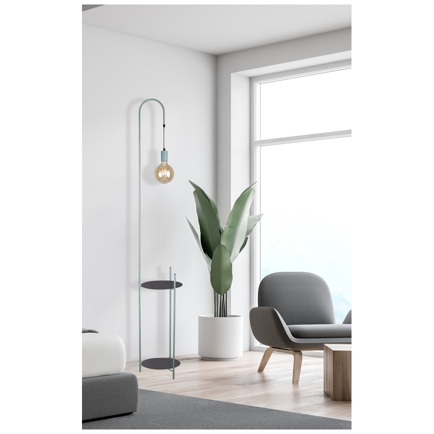 Candeeiro de chão WALK 1xE27/40W/230V turquesa