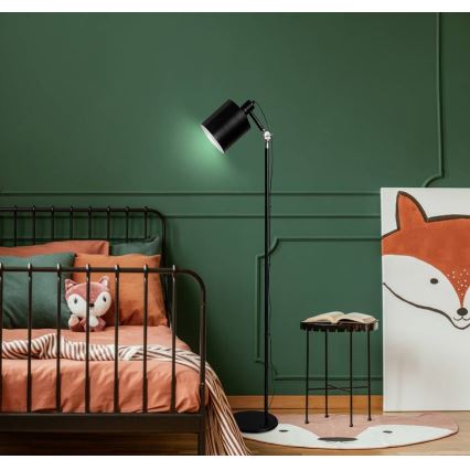 Candeeiro de chão ZANA 1xE27/60W/230V preto