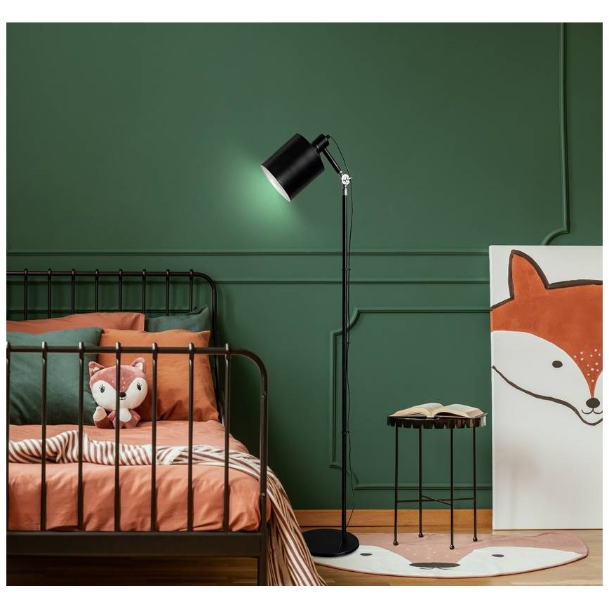 Candeeiro de chão ZANA 1xE27/60W/230V preto