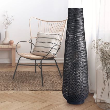 Candeeiro de chão ZANZIBAR 1xE27/20W/230V preto