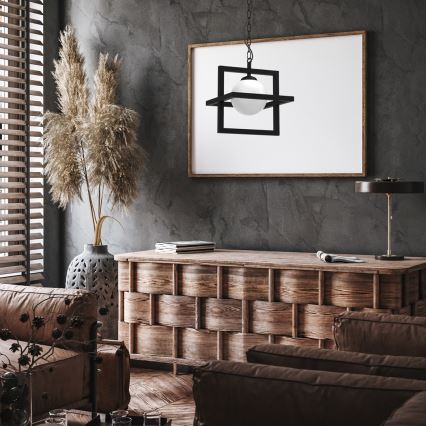 Candeeiro de teto suspenso DIEGO 1xE14/40W/230V preto
