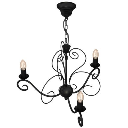 Candeeiro de teto suspenso MAURO 3xE14/60W/230V