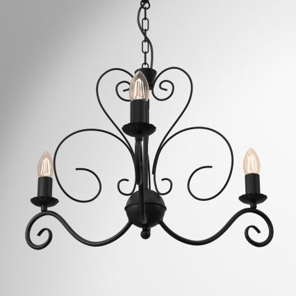 Candeeiro de teto suspenso MAURO 3xE14/60W/230V