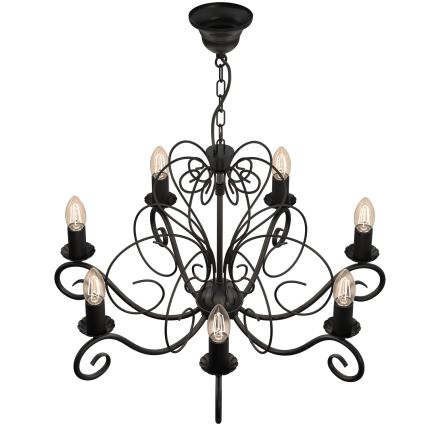 Candeeiro de teto com corrente MAURO 7xE14/60W/230V