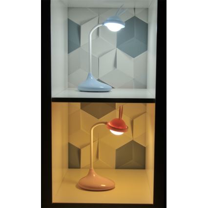 Candeeiro de criança LED de toque RABBIT LED/0,4W/5V 3000/6500K azul + USB