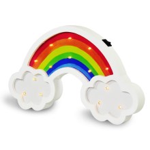 Candeeiro de criança LED LED/2xAA arco-íris