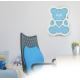 Candeeiro de criança LED LED/2xAA urso azul