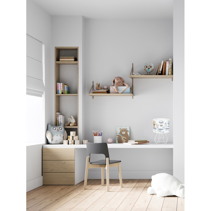 Candeeiro de criança PIKKI 1xE27/60W/230V azul