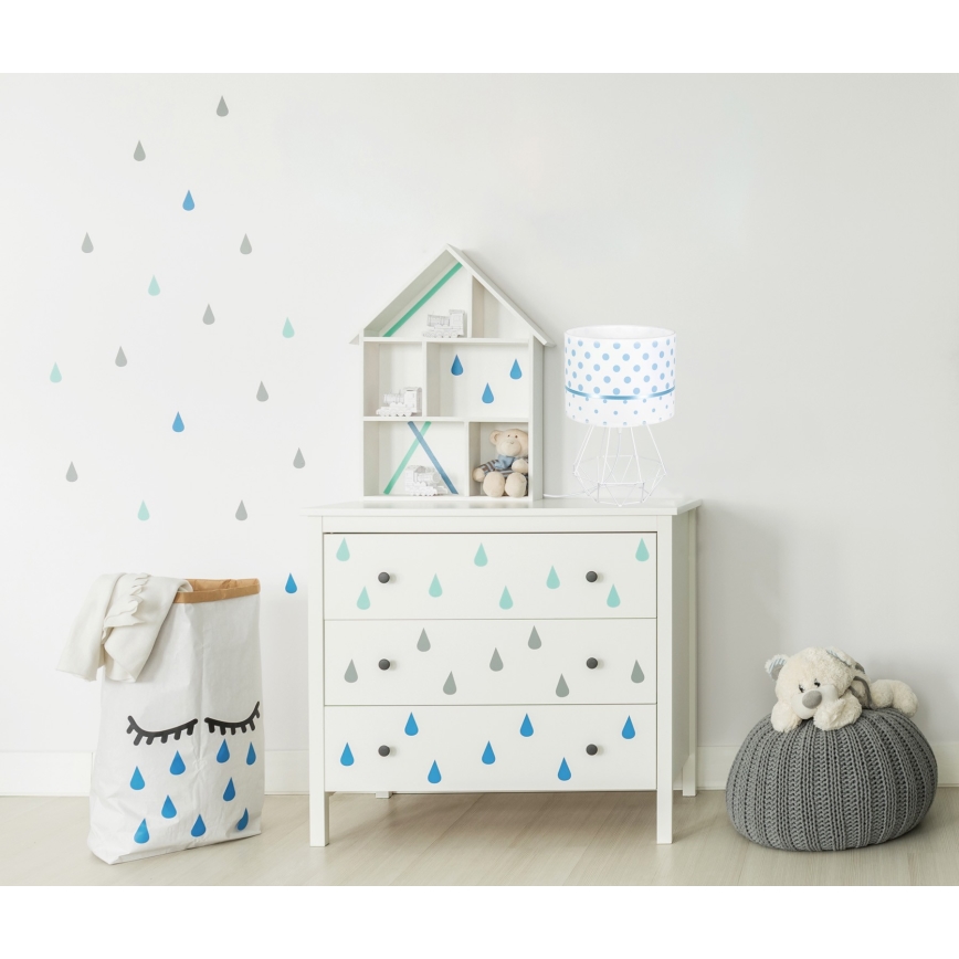 Candeeiro de criança PIKKI 1xE27/60W/230V azul