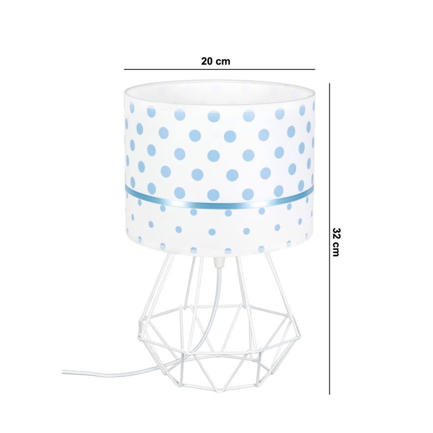 Candeeiro de criança PIKKI 1xE27/60W/230V azul