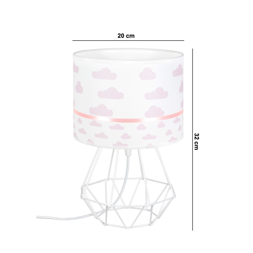 Candeeiro de criança PIKKI 1xE27/60W/230V rosa