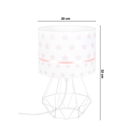 Candeeiro de criança PIKKI 1xE27/60W/230V rosa